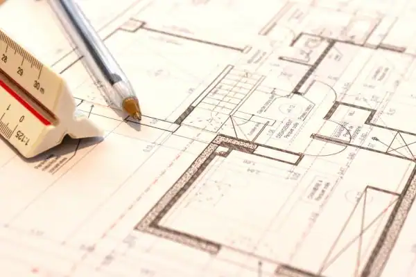 Image of architect Banbury drawings